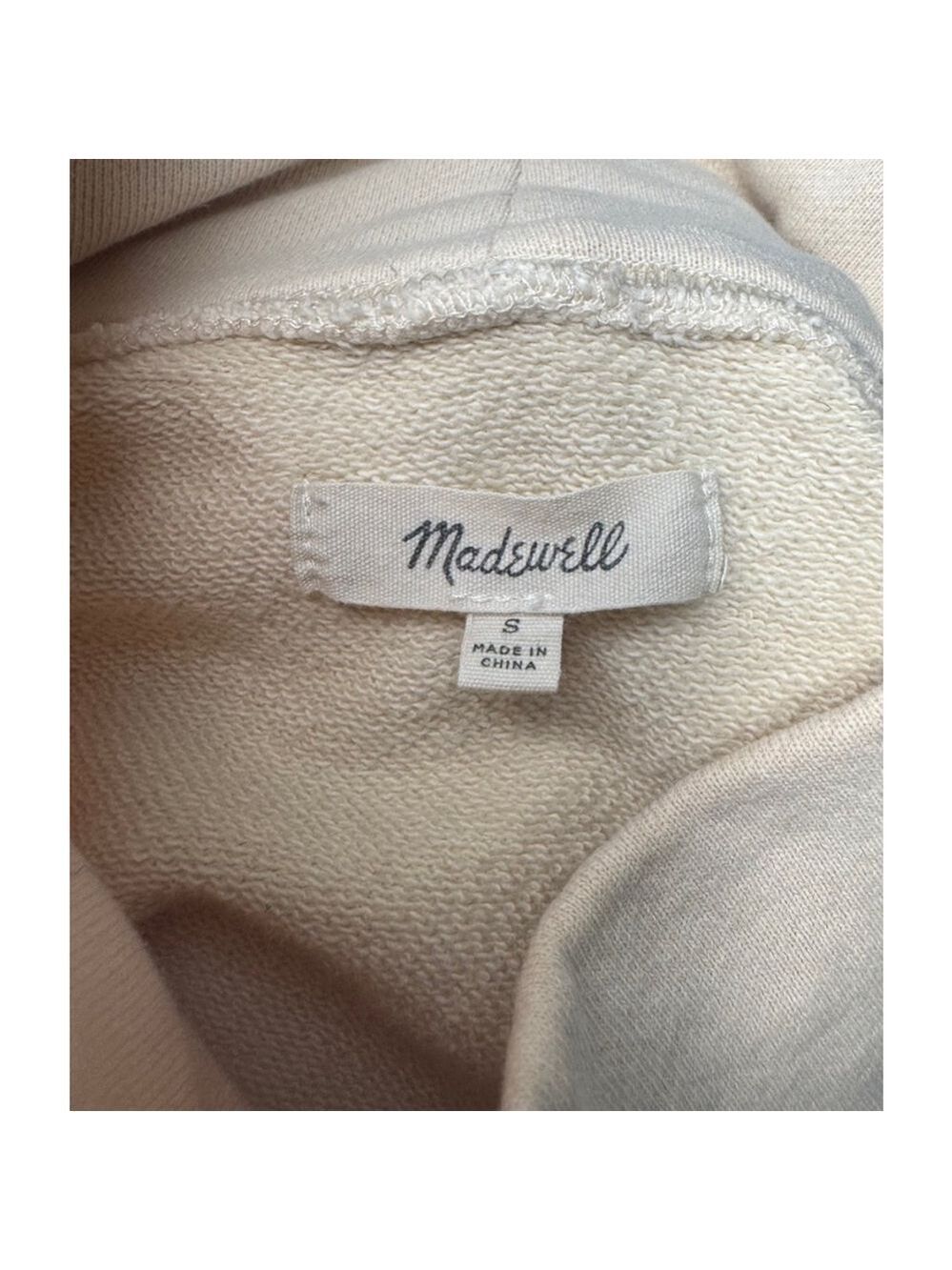Women's Madewell Sweatshirt Size S Beige Arrowhead Lodge - Picture 7 of 8
